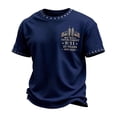thumbnail image 2 of 9/11 Shirt for Men Never Forget 911 T Shirt 25th Anniversary USA Shirts American Flag Patriotic Short Sleeve Tops, S, 2 of 4