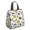Basketball and Star, variant on Basketball and Text White Pattern Insulated Lunch Bag for Women Men, Large Portable Soft Cooler Tote, Thermal Food Storage Bag with Pearl Cotton, 8.66L, 8.75"x5.75"x9.5"