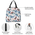 thumbnail image 4 of Salouo Retro Butterfly for Unisex Lunch Bag Leakproof Lunch Tote Large Capacity Reusable Insulated Lunch Box Cooler Lunch Container for Work/Office/Picnic/Travel-Black, 4 of 8