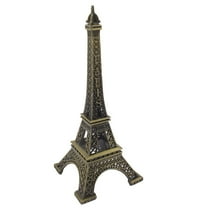 Unique Bargains Vintage Style Metal  Eiffel Tower Statue Model Decor 5.12" High Bronze Tone