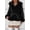 Black, variant on Women's Plus Size Faux Suede Leather Coat Thickened Belted with Fur Collar Fall Winter Casual Outerwear
