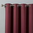 thumbnail image 2 of Quality Home Thermal Insulated Blackout Curtains - Stainless Steel Nickel Grommet Top - Burgundy - 52"W x 84"L - (Set of 2 Panels), 2 of 4