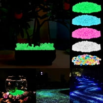 Spencer 300Pcs Luminous Stones Glow in The Dark Garden Pebbles Stones Rocks for Yard Walkways Aquarium Decorations in White