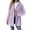 Purple, variant on Busydd Womens Fleece Jacket Solid Color Warm Winter Jackets for Women Comfy Long Sleeve Button Hooded Cardigan for Women M