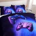 thumbnail image 3 of BlessLiving Teenager Comforter Set for Boys, Blue Game Kids Bedding Sets for Boys Twin, 3 Pieces, 3 of 5