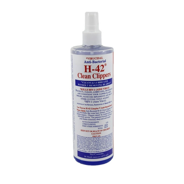 H42 Barber Disinfectant Clean Clippers Blade Cleaner Spray 16oz CL