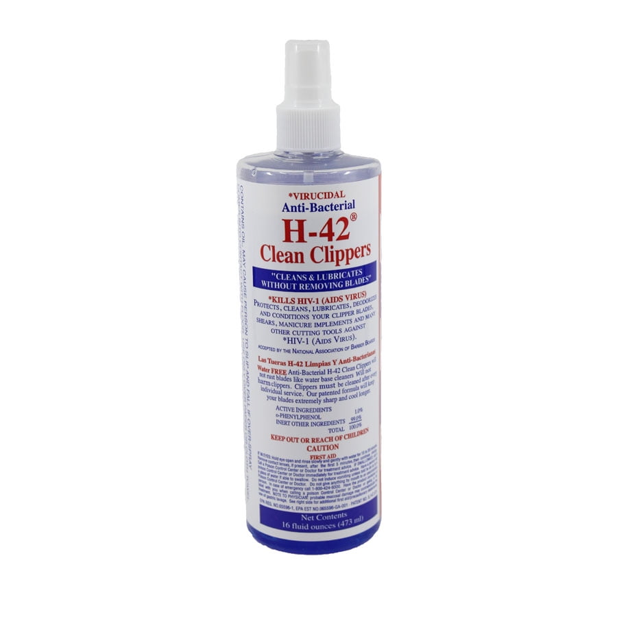 H42 Barber Disinfectant Clean Clippers Blade Cleaner Spray 16oz CL