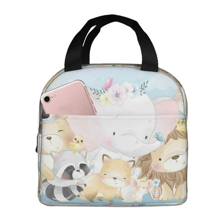 Insulated Lunch Bag for Women Men - Cute Animals Leakproof Cooler Lunch Box for Women Men  Lunch Tote Bags for Work School Picnic Travel