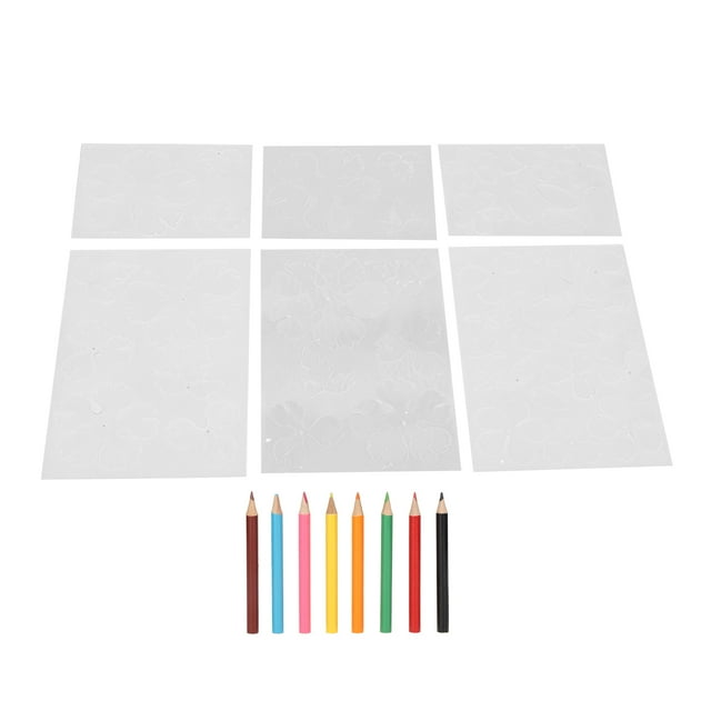 Kit de papel retráctil, 6 hojas de papel termorretráctil con forma de flor, máxima fiabilidad