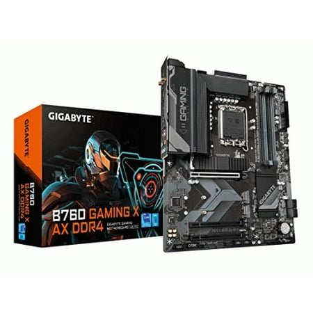 Gigabyte Ultra Durable B760 GAMING X AX DDR4 Gaming Desktop Motherboard, Intel B760 Chipset, Socket LGA-1700, ATX