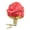 C, variant on Larry Fraga Designs Red Rose Clip-On - 1 Ornament 3 Inch, Glass - Ornament Flower 5402 C