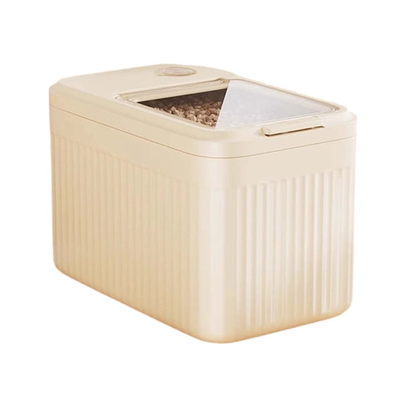 Large Pet Food Storage Container Airtight for 20lb Bag - High Capacity Dog Cat Bird Food Holder with Measuring Scoop & Seal Lock Lid, Keep Kibble Fresh