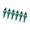 Green, variant on 2 Boxes Plastic Holiday Ornament Distinctive Slender Pointed Shape Festival Decoration For Mall Christmas Setups