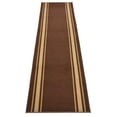 thumbnail image 1 of Custom Size Runner Rug Skid Resistant Backing Bordered Rug Runner Solid Border Brown Color Cut to Size Roll Runner Rugs By Feet Customize in USA Facility, 1 of 9