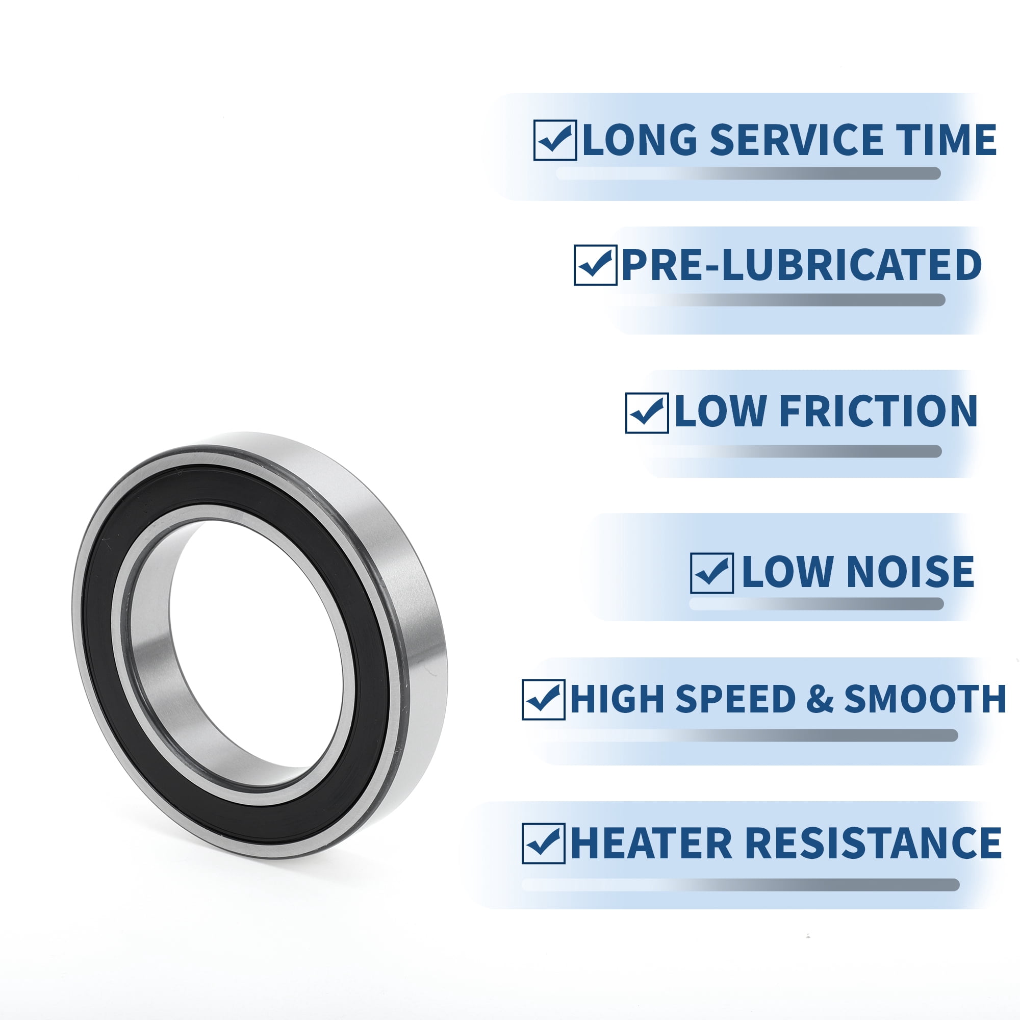 Unique Bargains 6014DDU Deep Groove Ball Bearings 70x110x20mm 1 Pc Lubricated Bearings Scooter Skateboard Wheel