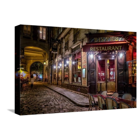 Parisian Cafe, Paris, France, Europe, Scenic Stretched Canvas Wall Art by Jim Nix Sold by ArtCom