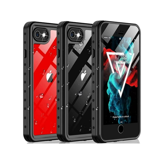 For iPhone SE 2022 Case / iPhone SE 3 Case Waterproof with Built-in Screen Protector Shockproof Full Body Underwater Case for iPhone 7/8/SE 2020/SE 2022 5G