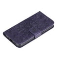 thumbnail image 5 of Allytechgroup for iPhone 16e Case Wallet, Sunflower Embossed PU Leather Flip Cover Stand Hand Strap Shockproof Stylish Cards Slots Phone Case for iPhone 16e, Purple, 5 of 7