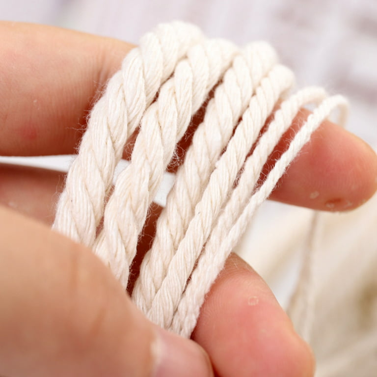 3mm 4mm 5mm 6mm Macrame Twisted String Cotton Cord For Handmade