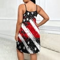 thumbnail image 5 of Hxshgdsn 250 Anniversary Cami Tank Tops Womens Plus Size July 4th Distressed American Flag Print Spaghetti Strap Swing Dress（Dark Gray/5XL）, 5 of 5