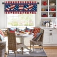 thumbnail image 3 of Patriotic Valances for Windows 54" W x 18", 4th of July Kitchen Curtain Valance, Window Valances for Bedroom, Rod Pocket Window Valance Curtains, 1 Panel, 3 of 5