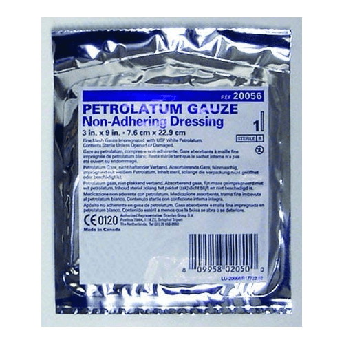 McKesson Performance Petrolatum Impregnated Gauze 3"X9" Sterile - Box of 12 - Model 61-20056