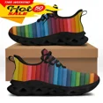 thumbnail image 1 of Zapatos para hombre, zapatillas coloridas con diseño de orgullo gay, transpirables, con cordones, planos y antideslizantes, 1 of 6