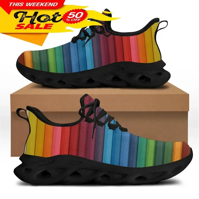 Zapatos para hombre, zapatillas coloridas con diseño de orgullo gay, transpirables, con cordones, planos y antideslizantes