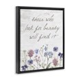 thumbnail image 2 of Stupell Industries Farmhouse Look For Beauty Inspiring Flower Blossom Calligraphy Black Floating Frame Canvas Art, 17 x 21, by Lettered and Lined, 2 of 7