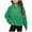 H302-Green, variant on Girls Half Zip up Sweatshirt Trendy Winter Cropped Long Sleeve Shirt Pullover Youth Preppy Tween Girl Cute Clothes,11-12 Y