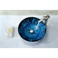 thumbnail image 6 of Telina Series Deco-Glass Vessel Sink in Lustrous Blue and Black, 6 of 9
