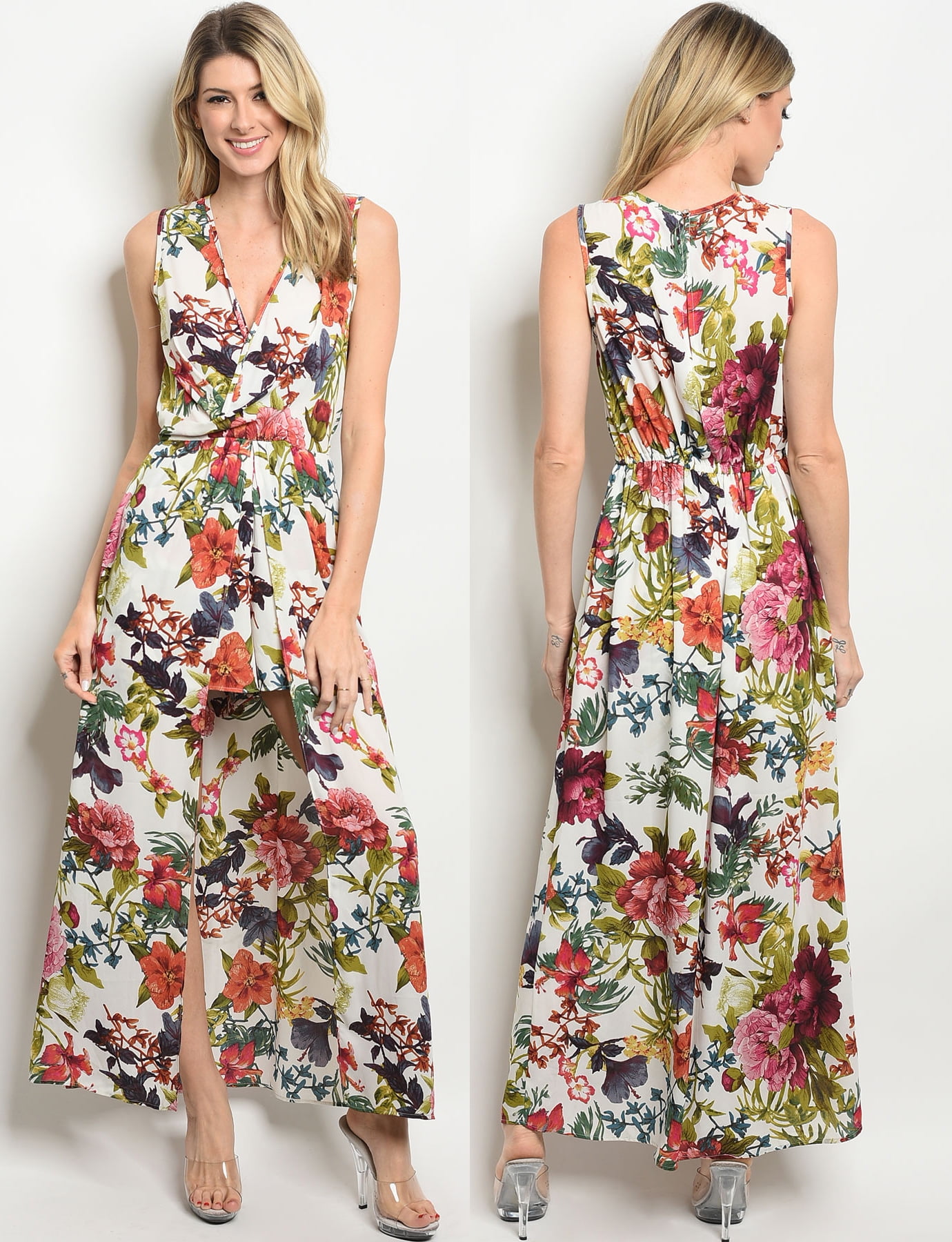 romper with flowy skirt