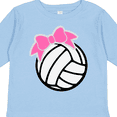 thumbnail image 4 of Inktastic Volleyball with Pink Bow Boys or Girls Long Sleeve Toddler T-Shirt, 4 of 5