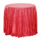 thumbnail image 2 of Mantel Redondo con Purpurina de 119 X 119 Cm para Bodas y Fiestas, de Nailon En Rosa, Verde Menta, Rojo, Rosa y Plateado., 2 of 6