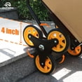 thumbnail image 3 of Olympia Tools Folding Hand Truck with Wheels - Heavy Duty Trolley (330lbs Stair Climbing Hand Truck), 3 of 7