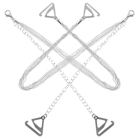 HOMEMAXS 1 Pair Metal Bra Straps With Tassel Adjustable Lingerie Replacement Halter Bra Strap woman Underwear Tops Dress Extender Straps Bridal Clothing Accessories
