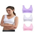 thumbnail image 2 of CNKOO Soutien-Gorge de Yoga Sans Couture pour Femmes Col Rond Soutien-Gorge Léger de Sommeil Sans Fil, 2 of 5