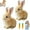 2pc-brown, variant on Bunny - My Realistic Bunny Toy, Bunny Realistic Bunny, Bunny Realistic Bunny Toy, Interactive Bunny Realistic Bunny-Jumping, Twitching, and Shaking Ears, Bunbi Realistic Bunny (Brown)