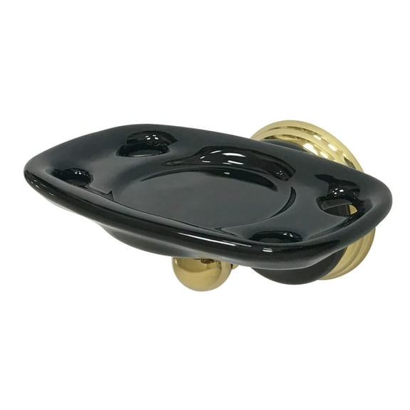 Kingston Brass BA9116PB Water Onyx wall Mount Toothbrush and Tumbler Holder, Polished Brass