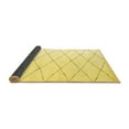 thumbnail image 2 of Ahgly Company Indoor Round Solid Yellow Modern Area Rugs, 3' Round, 2 of 4