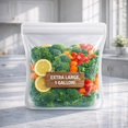 thumbnail image 4 of Silicone Food Storage Bag 135oz. XXL [4000ml] Reusable Freezer Bags - Zero Waste Food and Container Lids Reusable Silicone Containers with Lid, Sous Vide, Extra Large Bags, 4 of 5