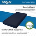 thumbnail image 4 of Kogler Premium 6-Inch Thick High-Density Foam Semi-Truck & RV Mattress with Gel-Infused Memory Foam - Luxury Comfort on The Road, 32X80, Navy, 4 of 8