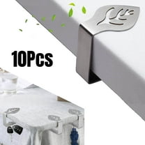Tablecloth Clips, 10 Pack Picnic Table Clips, Stainless Steel Tablecloth Holders, Table Cover Clamps for Outdoor Patio