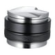 thumbnail image 2 of Distribuidor de café Tampers nivelador de café de doble cabezal herramienta de distribución de Base de acero inoxidable Base plana y ondulada para negro 53mm, 2 of 9