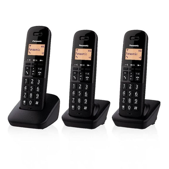 PANASONIC Cordless Trio KX-TGB613JTB Nero