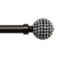 thumbnail image 2 of Exclusive Home Anastasia 1" Curtain Rod and Finial Set, Matte Bronze, Adjustable 36"-72", 2 of 7