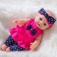 thumbnail image 6 of 12 Inch Baby Doll for Girls - Soft Vinyl Play Doll with Polka Dot Outfit & Pacifier, Ideal for Pretend Play & Gifting, 6 of 7