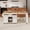 White, variant on Kitchen Island with Extendable Table, Power Outlet, Storage Shelves & Drawers,Black