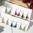 thumbnail image 2 of Yoyauz Christmas Earrings For Ladies Christmas Trees Lightweight Earrings Cute Christmas Parties Jewelry Gifts, 2 of 5