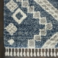 thumbnail image 4 of Nourison Scandinavian Shag 6"7" x 9"6" Denim Blue Indoor Rug, 4 of 9